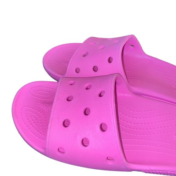 Crocs pink slides size 11 - Picture 5 of 7